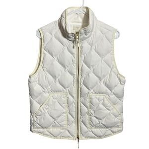 J.Crew Down Filled Quilted Puffer Vest Zip Front